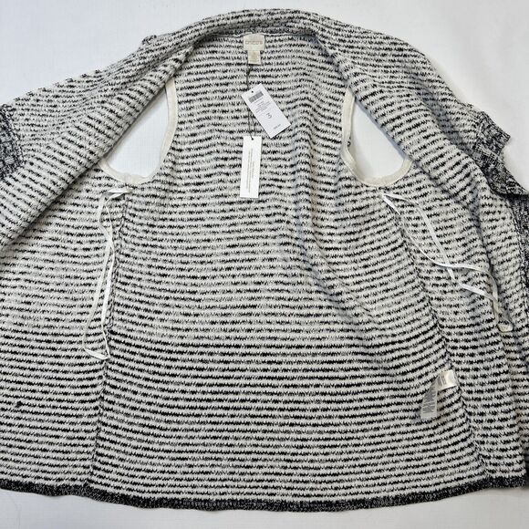Chicos Textured Knit Sweater Vest Women's Size 3 XL Black Antique White NEW $99 - Picture 13 of 16